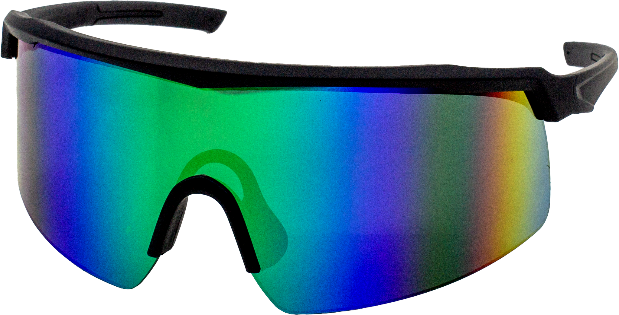 E3 Optics E3-A3 green mirror polarized lens, matte black frame sunglasses - polarized performance eyewear for fishing, hiking, and outdoor sports