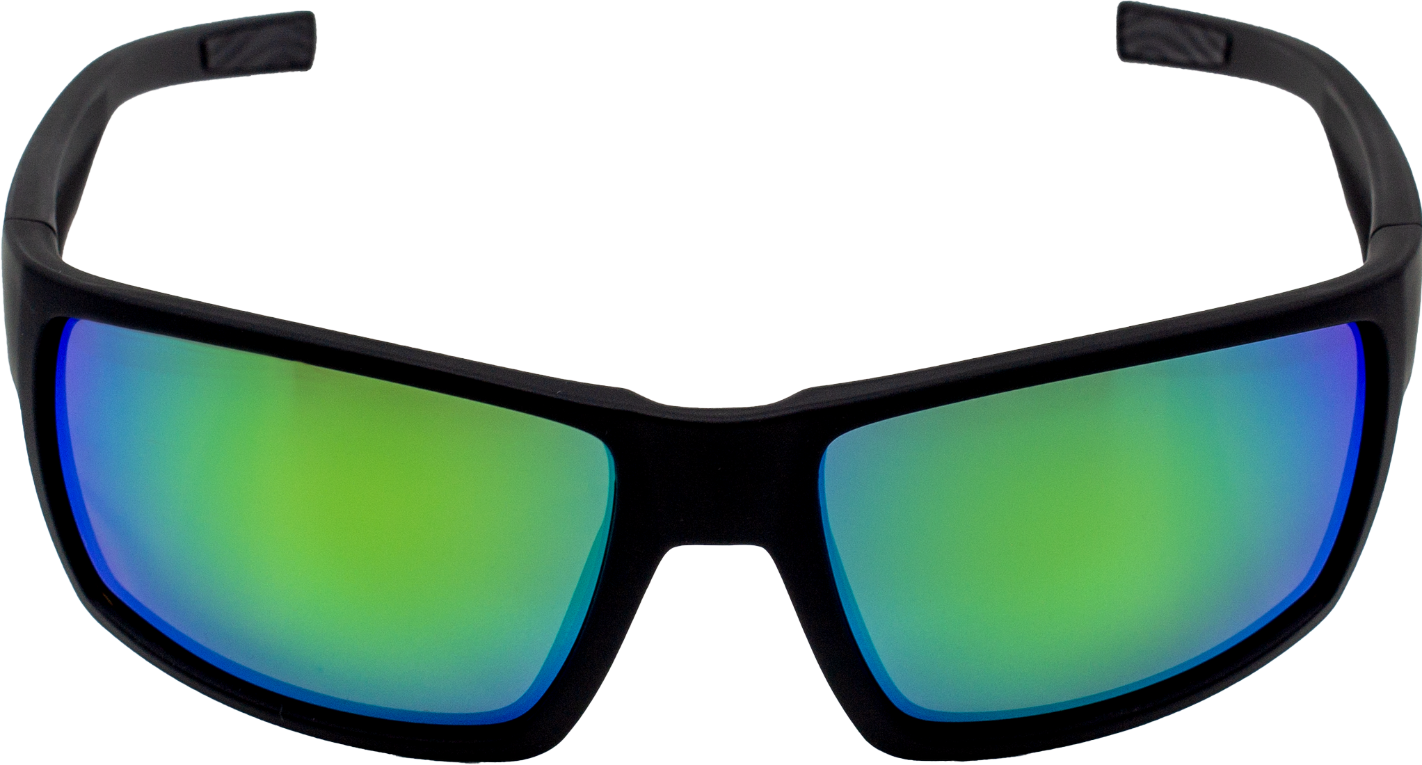 E3 Optics E2-B3 green mirror polarized lens, matte black frame sunglasses - polarized performance eyewear for fishing, hiking, and outdoor sports