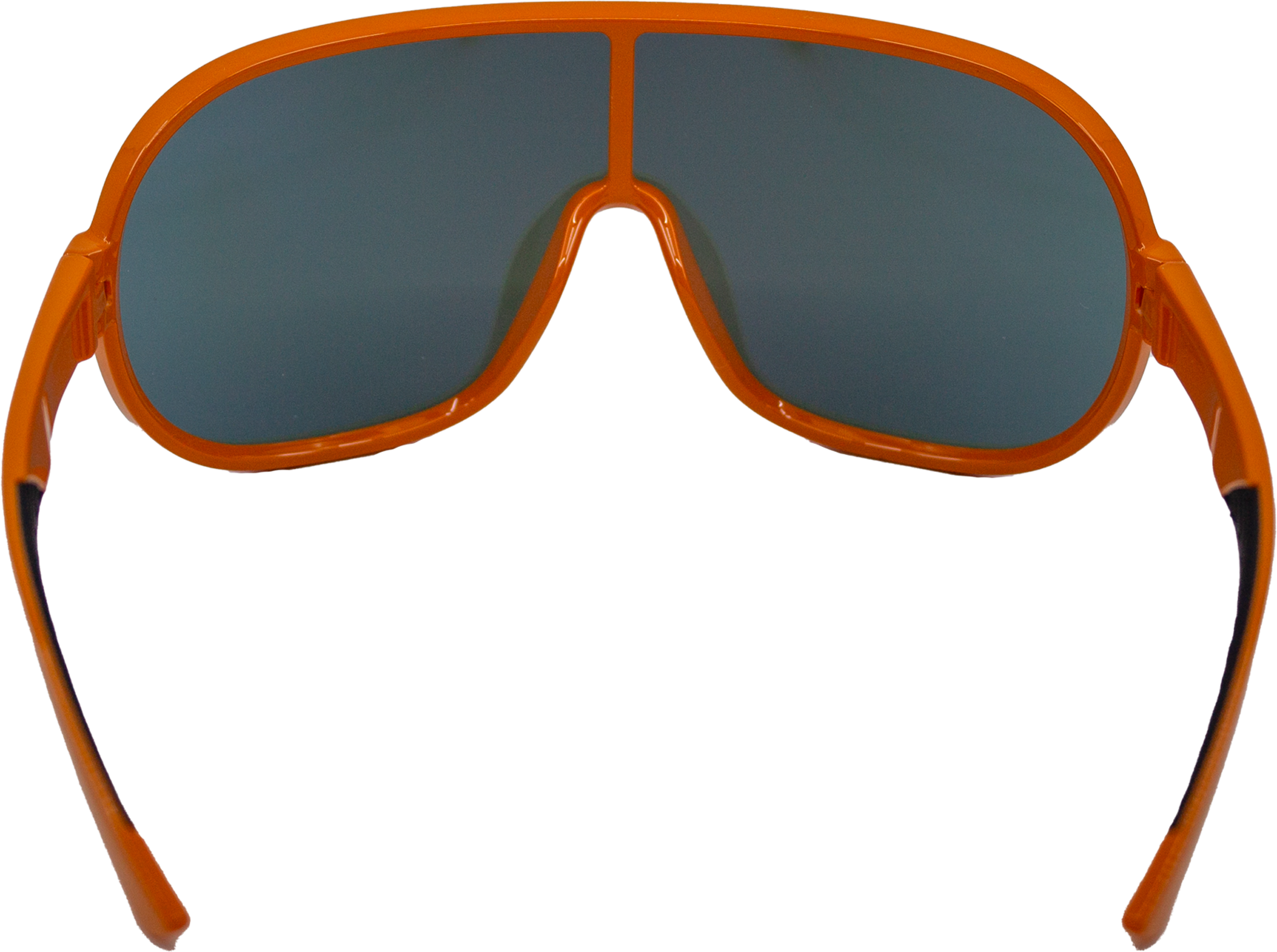 E3 Optics E5-J8 blue mirror, shiny orange frame sunglasses - precise lens, performance eyewear for cycling, hiking, running, and outdoor sports
