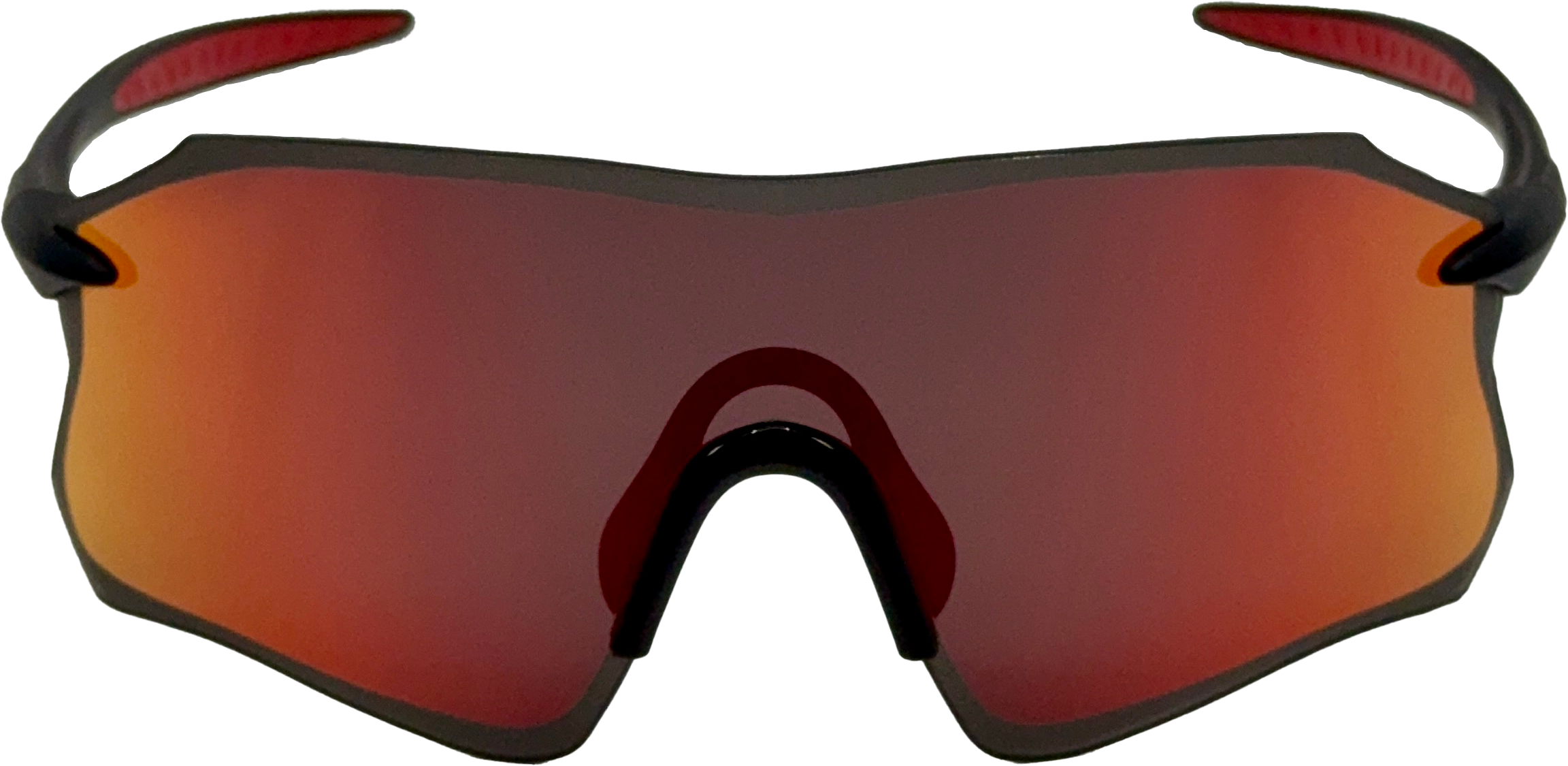 E3 Optics E14 precise lens sunglasses – frameless single lens front view, impact resistant sport eyewear