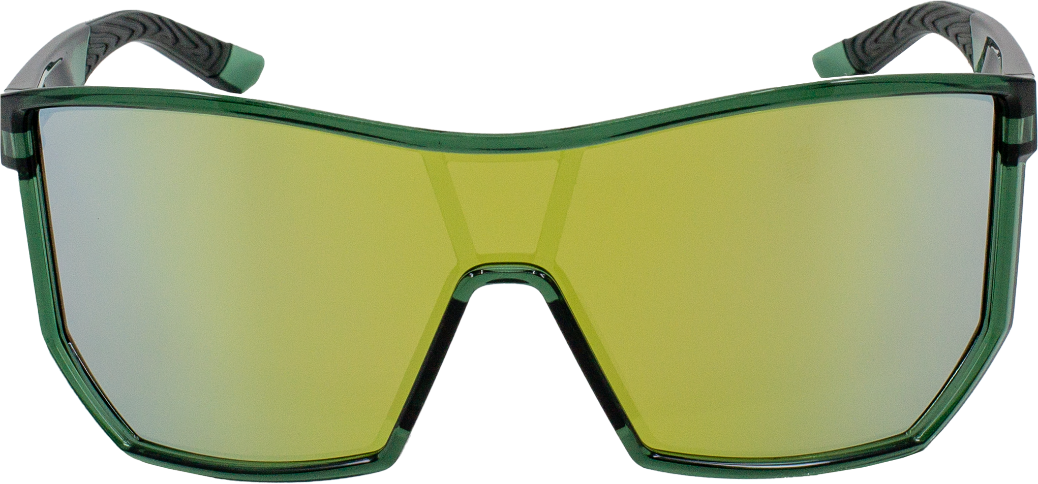 E3 Optics E4-J9 sunglasses with green frame and yellow mirror precise lens for sports and outdoor activities
