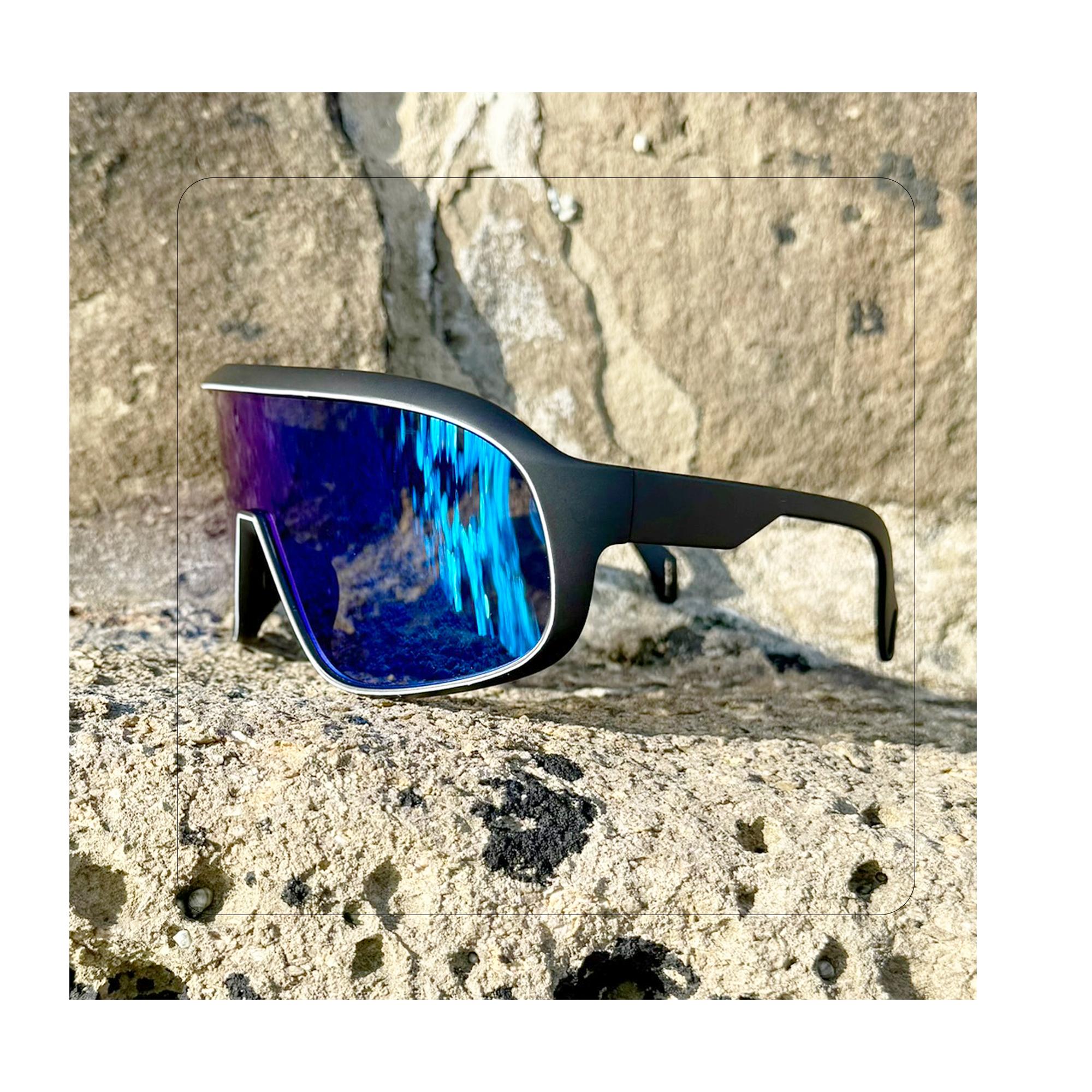 E3 Optics E10 Polarized Sunglasses – Matte Black Outdoor Sunglasses for Hiking, Cycling & Travel