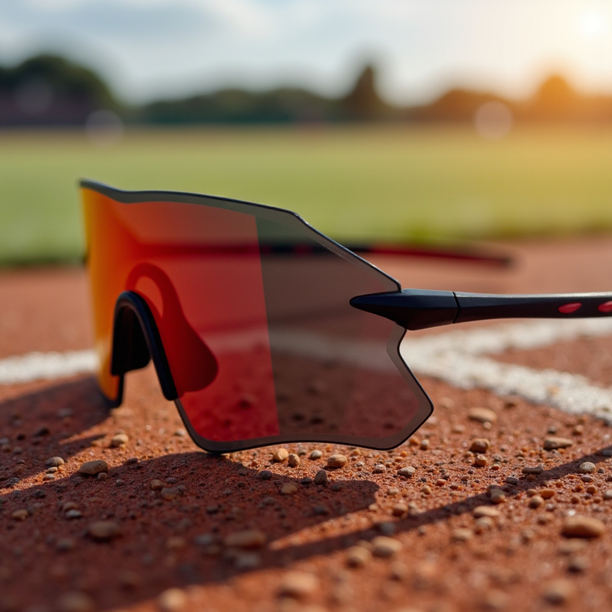 E3 Optics E14 sunglasses used for sports performance on field – precise lens, glare reduction, impact resistant