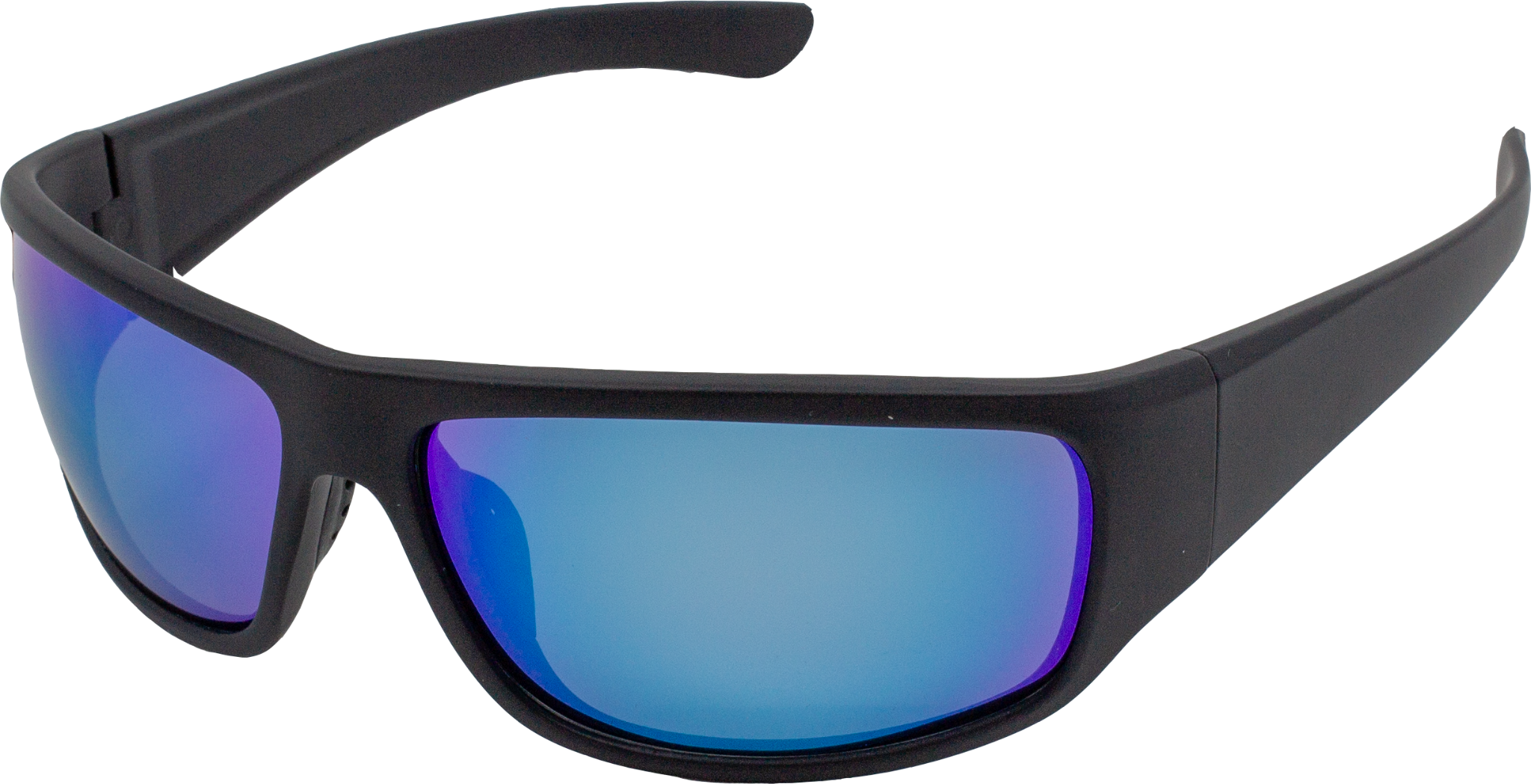 E3 Optics E16 polarized floating sunglasses left side angle showcasing lightweight floating frame.