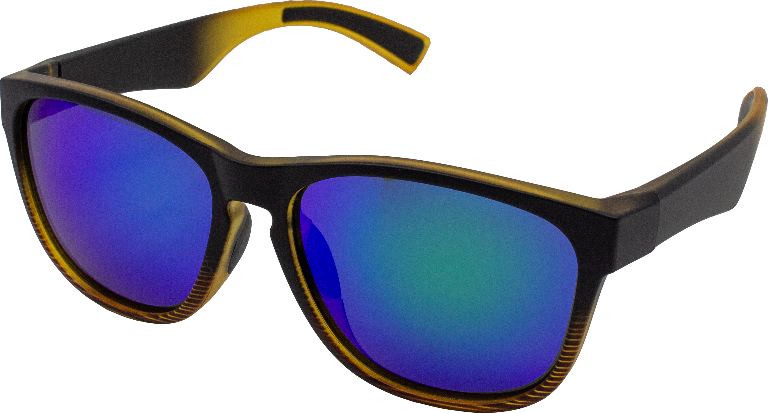 E3 Optics E17 floating polarized sunglasses left side view showing slim TR-90 frame and polarized lenses.
