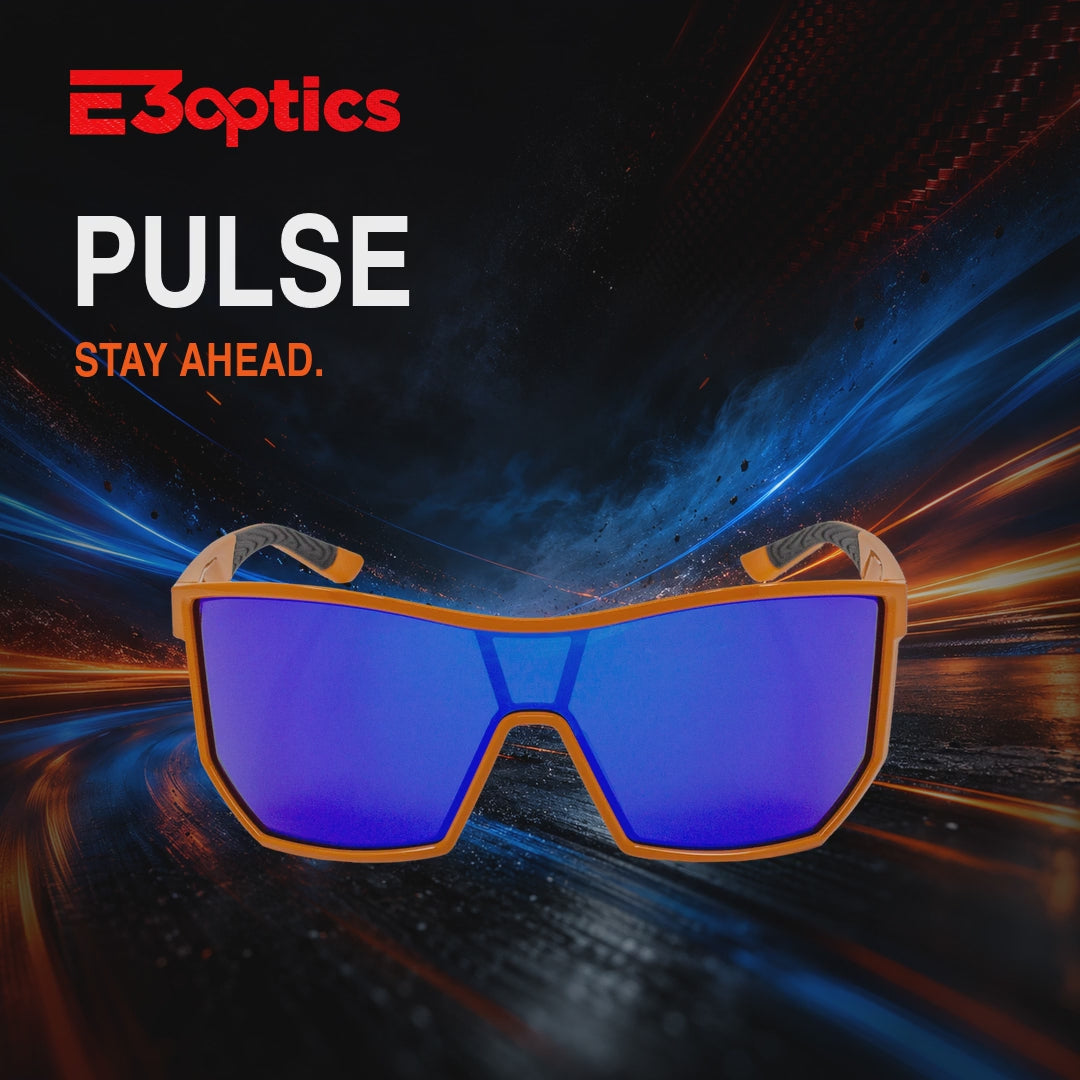 E3 Optics Pulse campaign video showcasing sunglasses, color options and outdoor activities.